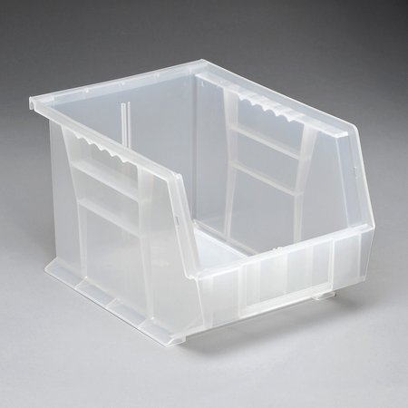 Quantum Storage Systems Ultra Stack and Hang Bin 8-1/4 in x 10-3/4 in x 7 in, Clear QUS239CL